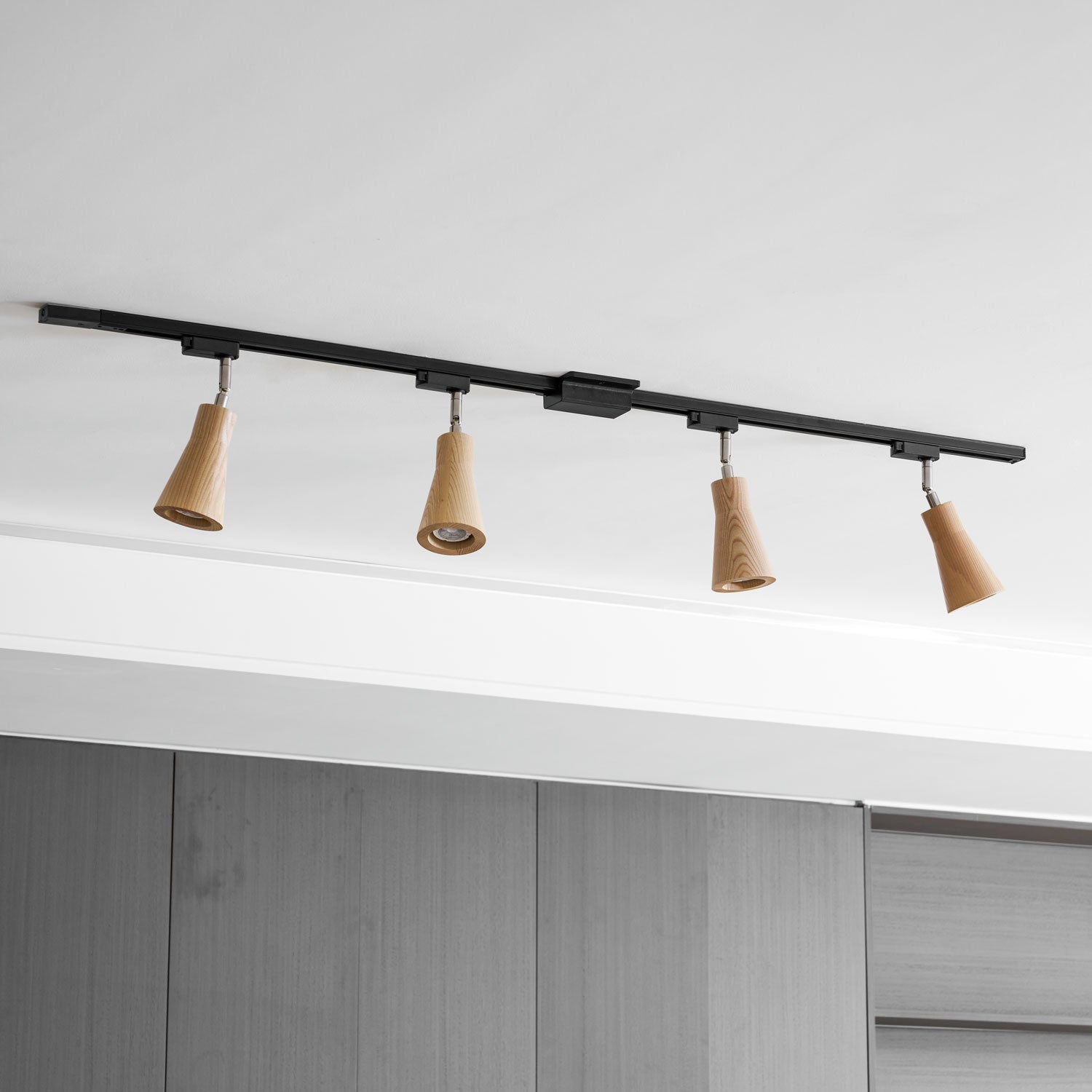 Aristaios - Wood and Steel Track Lighting