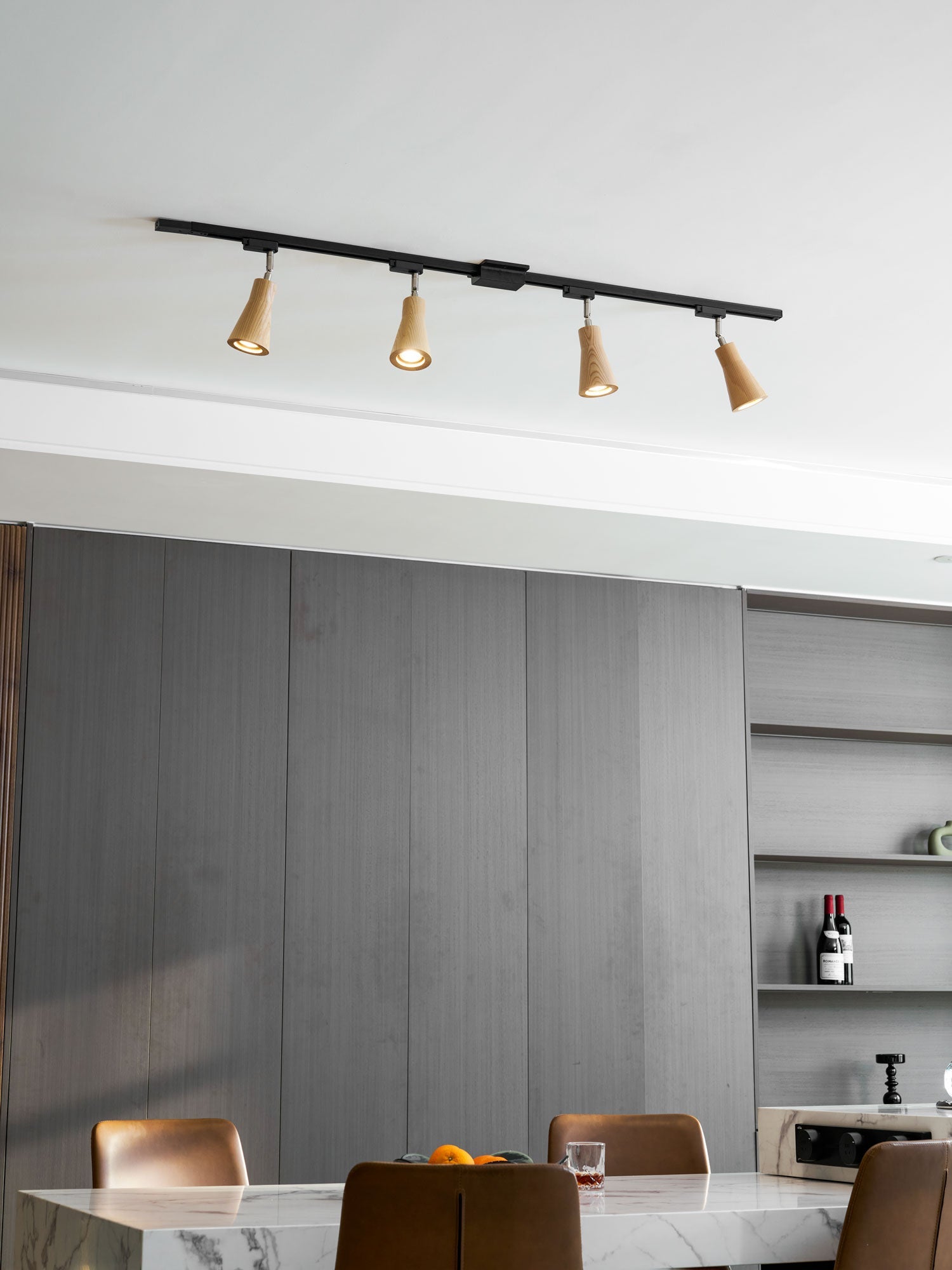 Aristaios - Wood and Steel Track Lighting