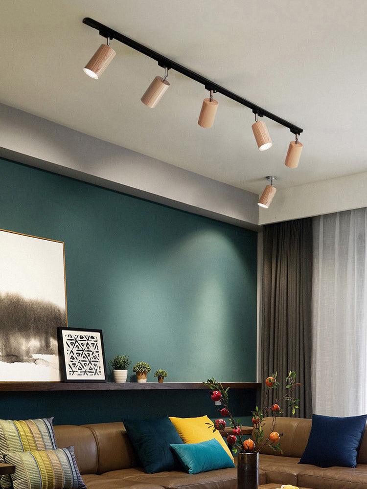 Aristaios - Wood and Steel Track Lighting