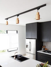 Aristaios - Wood and Steel Track Lighting