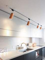 Aristaios - Wood and Steel Track Lighting