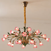 Arete - Vintage Glass Floral Chandelier