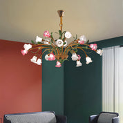 Arete - Vintage Glass Floral Chandelier
