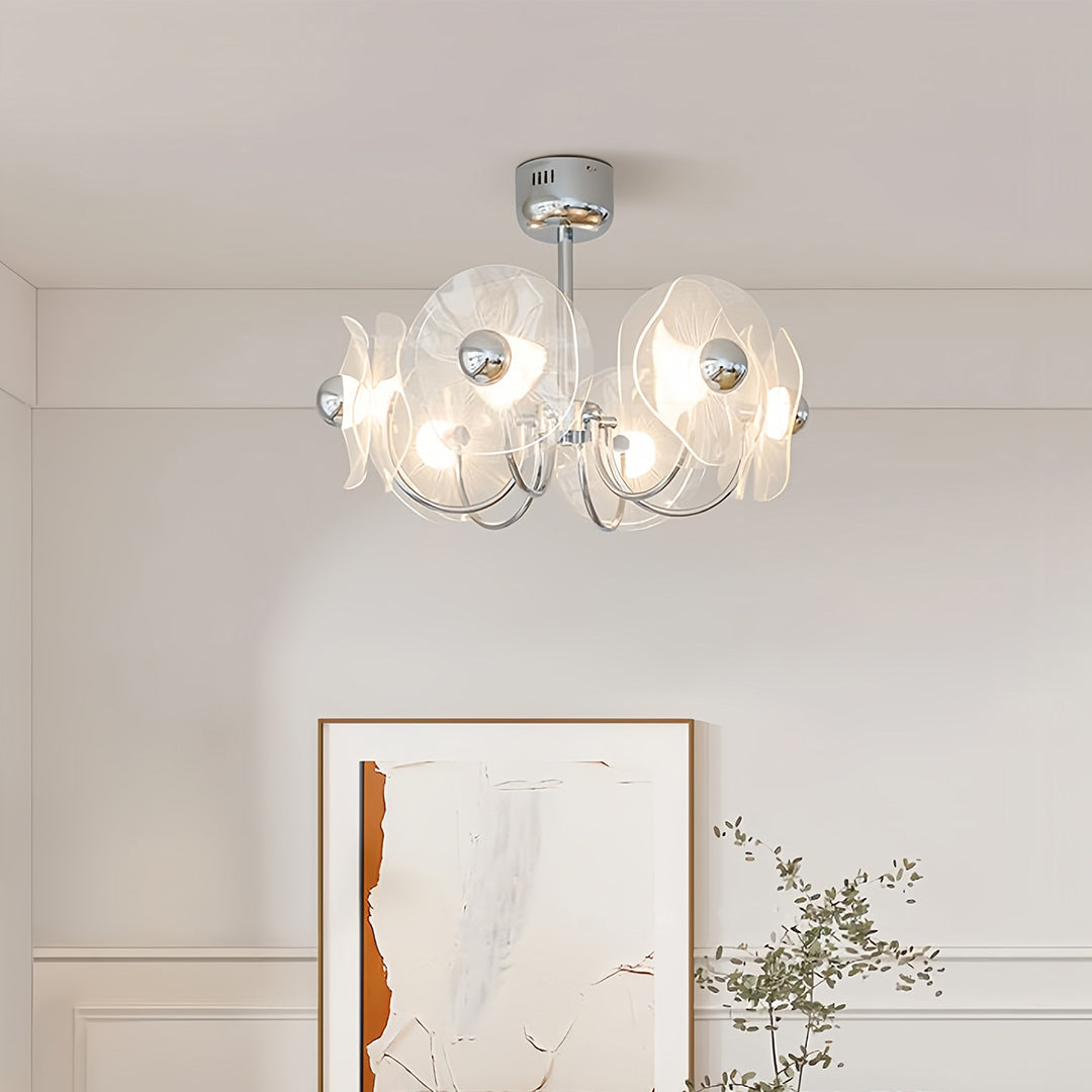 Alethea - Curved Acrylic LED Chandelier