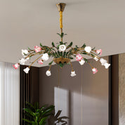 Arete - Vintage Glass Floral Chandelier