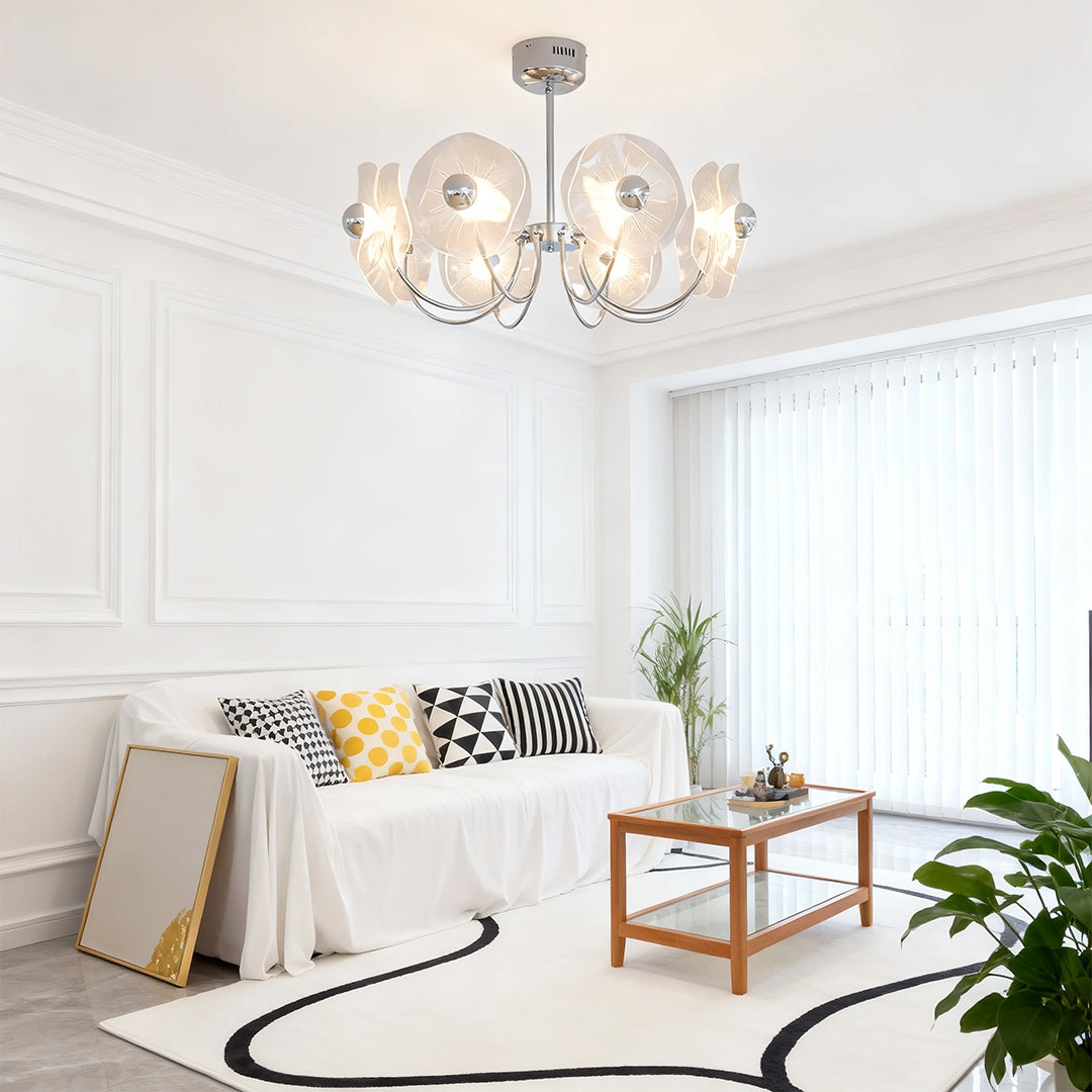Alethea - Curved Acrylic LED Chandelier