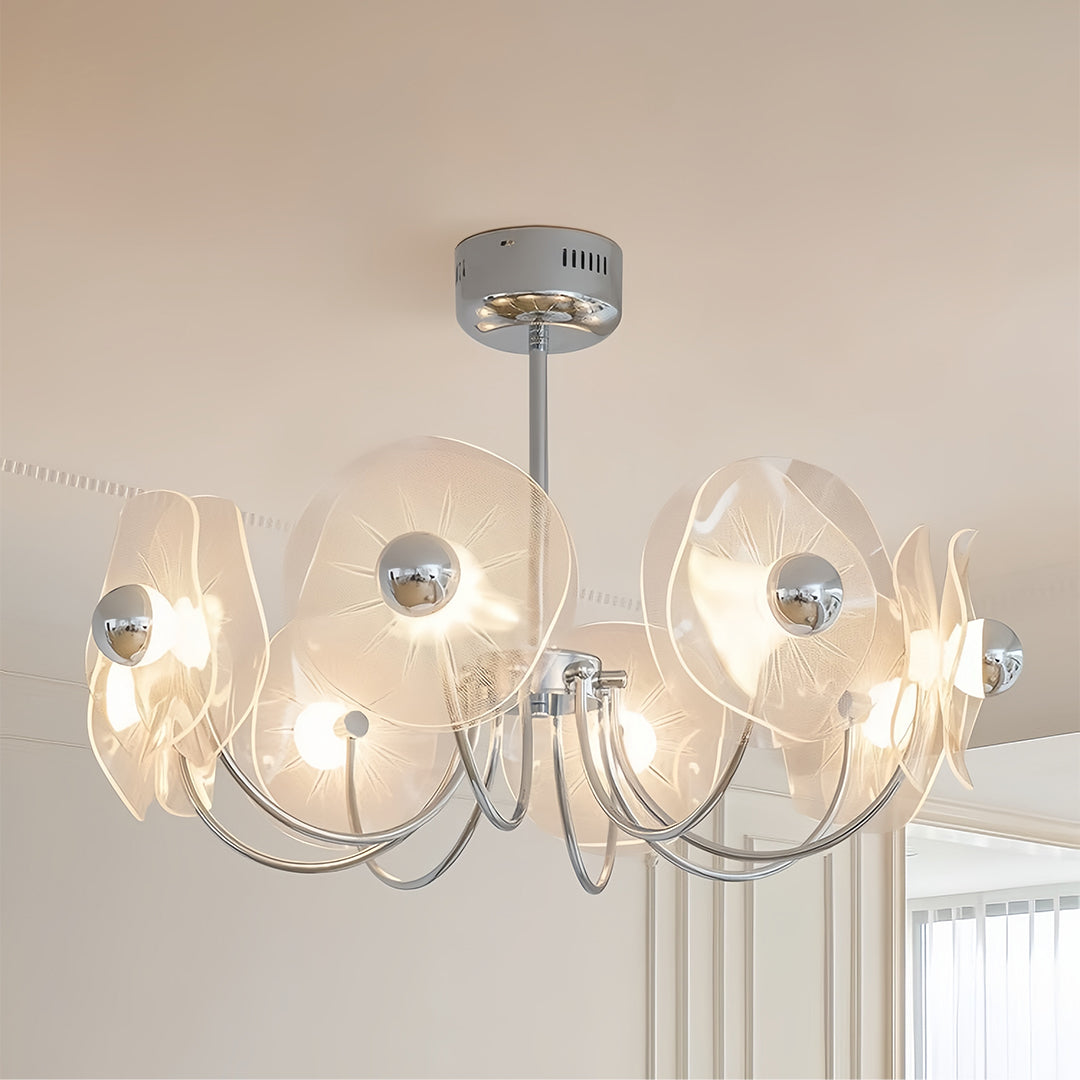Alethea - Curved Acrylic LED Chandelier