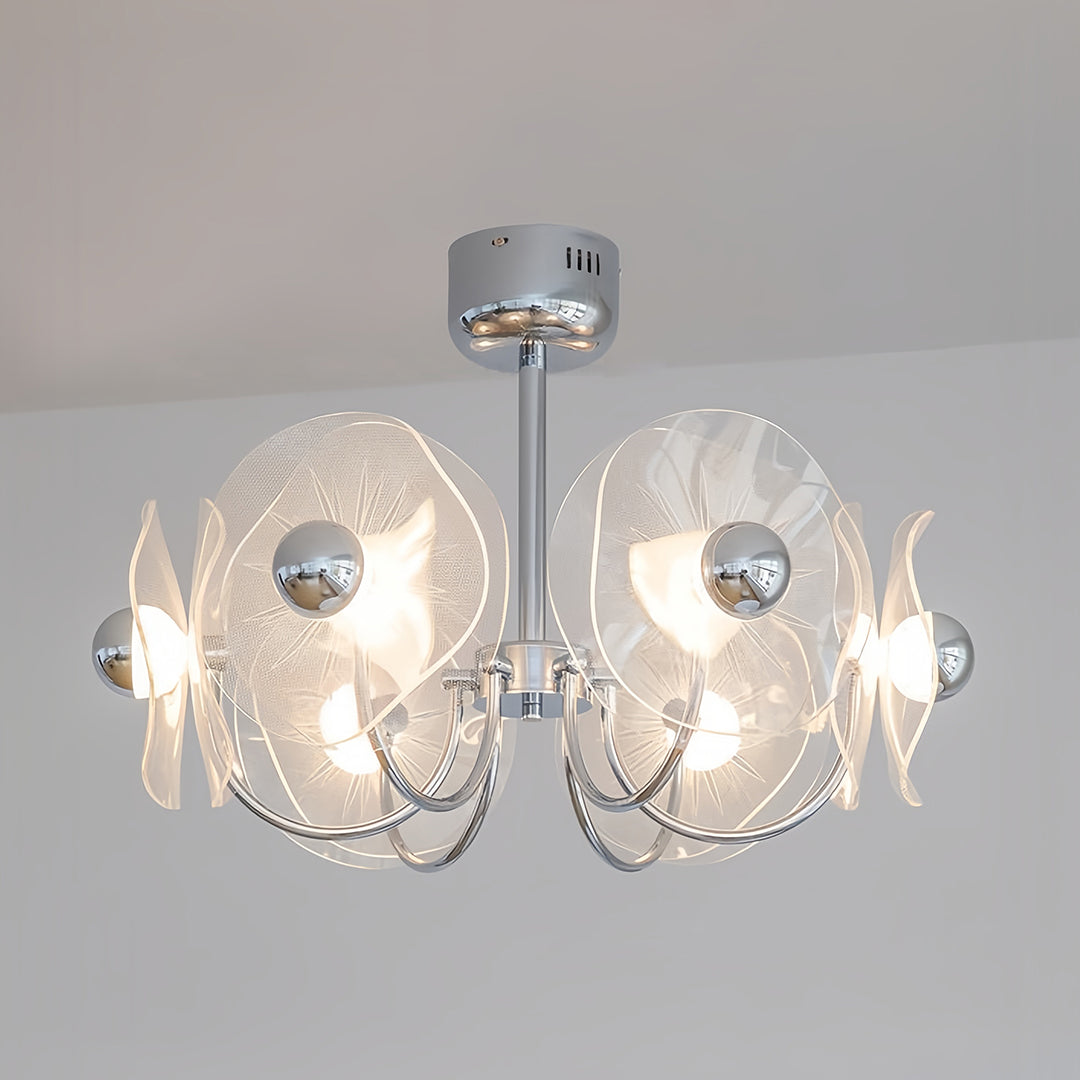 Alethea - Curved Acrylic LED Chandelier