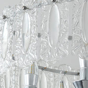 Helike - Chrome and Glass Drum Chandelier