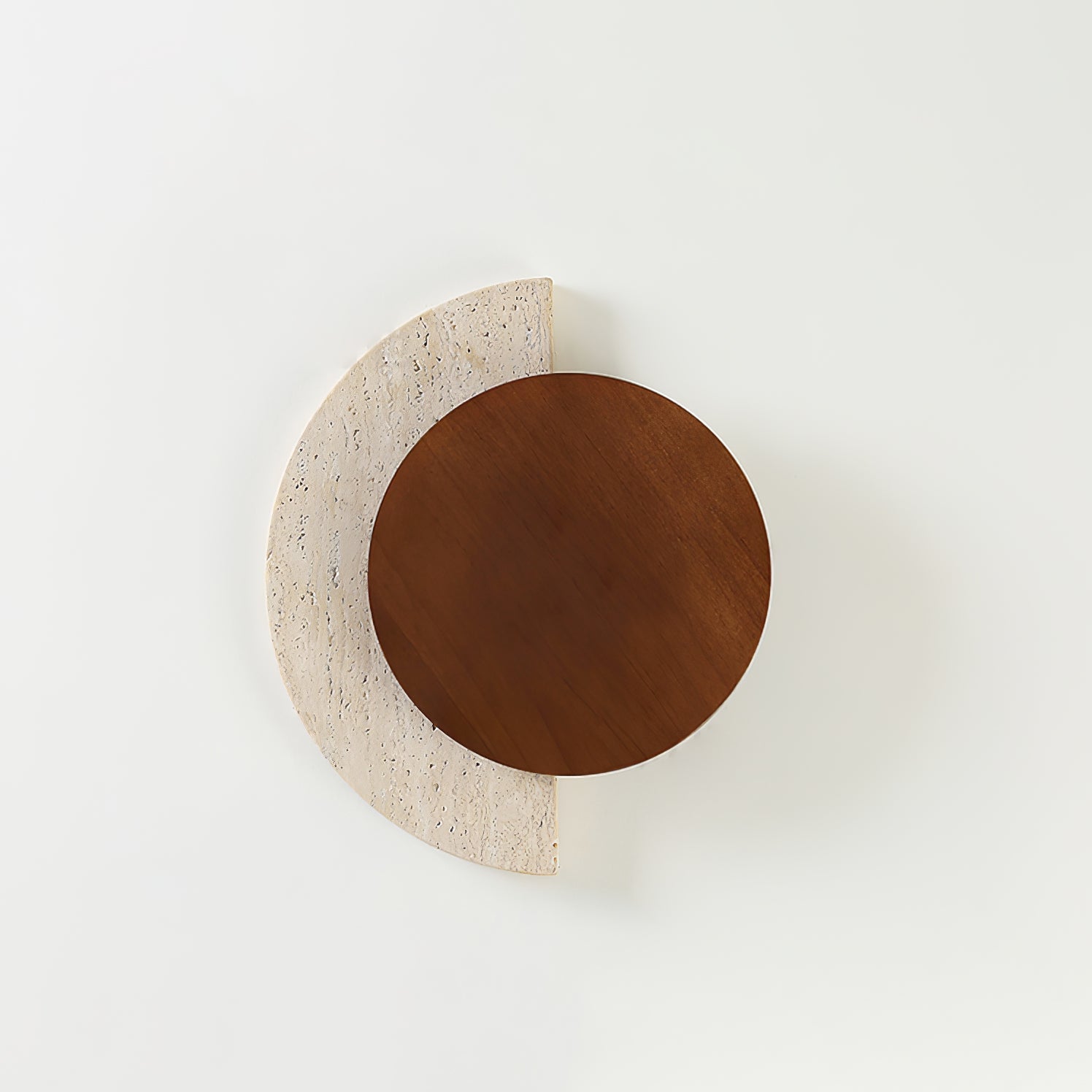 Panope - Travertine Crescent Wall Sconce