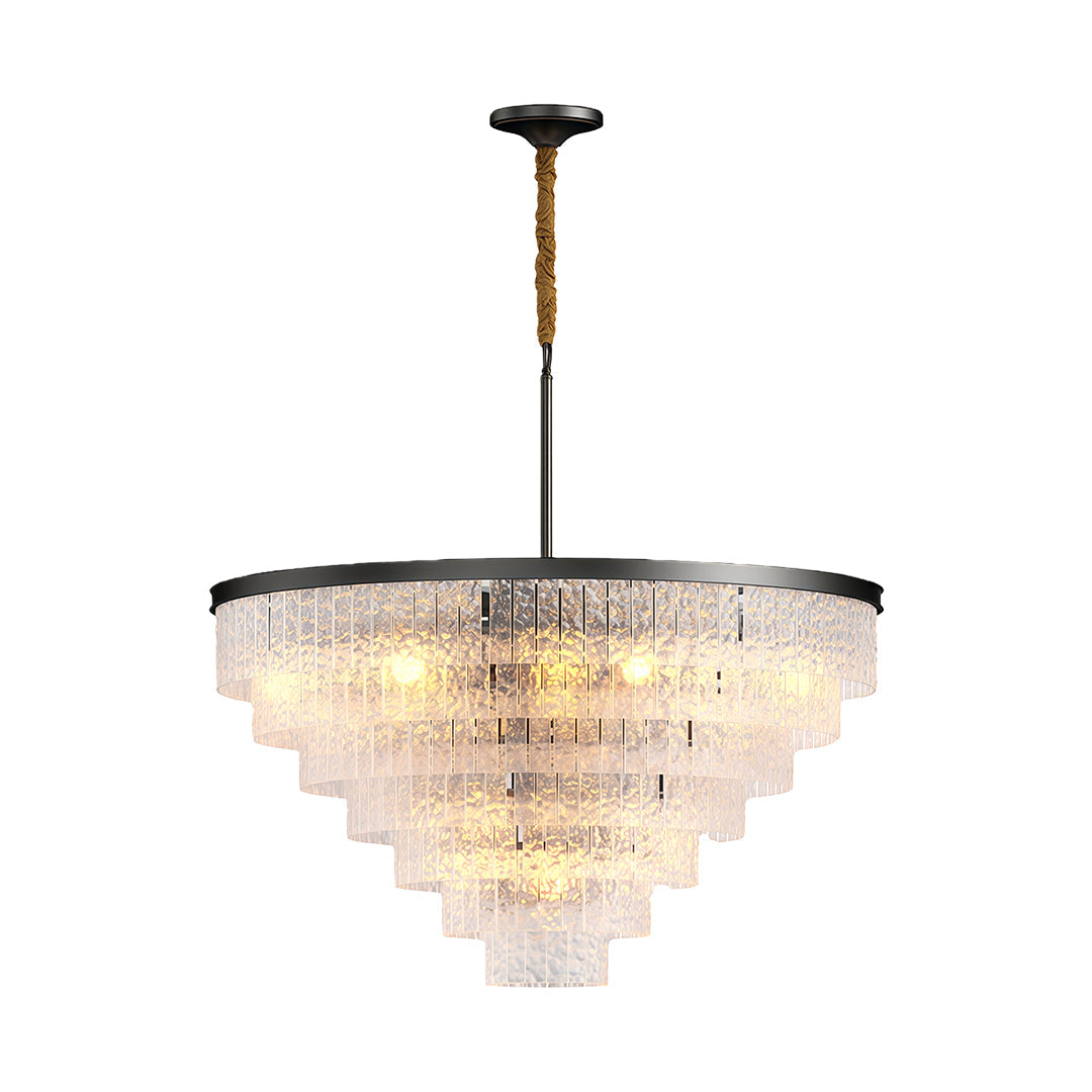 Kadmos - Copper and Glass Geometric Chandelier