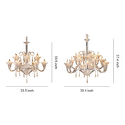 Hylas - French Glass Globe Chandelier