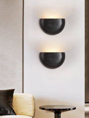 Peitho - Travertine Bowl Wall Light