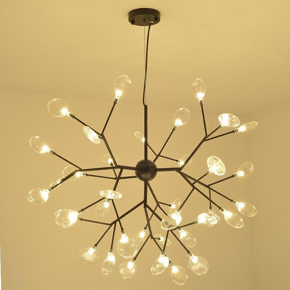Gorgias - Black or Gold 36-Light Cluster Chandelier