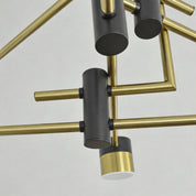 Astraios - Black and Gold Sputnik Chandelier