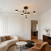 Astraios - Black and Gold Sputnik Chandelier