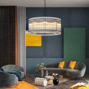Epikles - Iron and Glass Multi-Head Chandelier