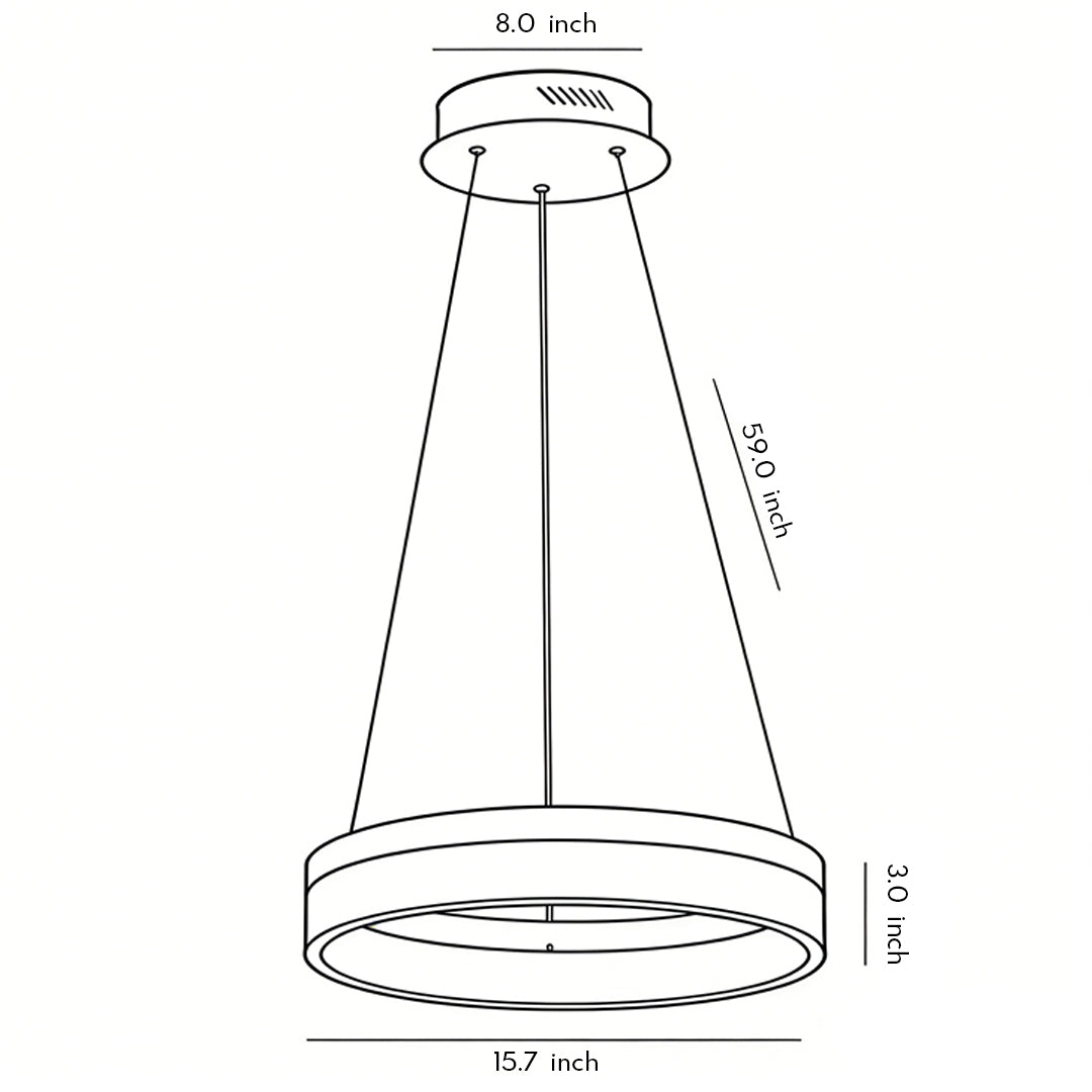 Larisa - Slim Ring LED Pendant Light
