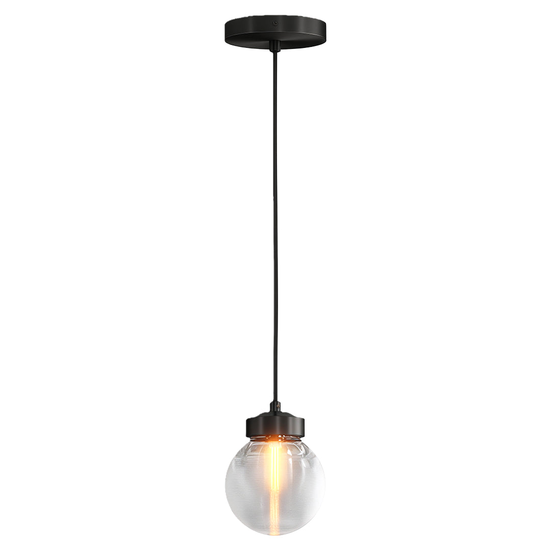 Aglaia - Brass and Glass Globe Chandelier