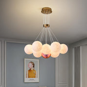 Chrysippos - Cascading Globe Cluster Chandelier