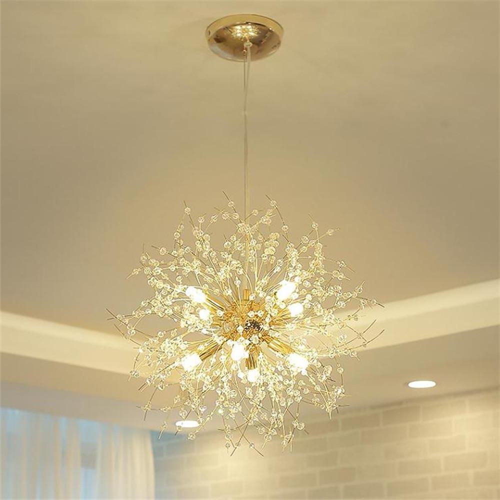 Auge - Mini Globe Chandelier in Chrome or Gold