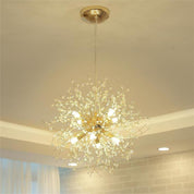 Auge - Mini Globe Chandelier in Chrome or Gold