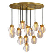 Aglaia - Brass and Glass Globe Chandelier