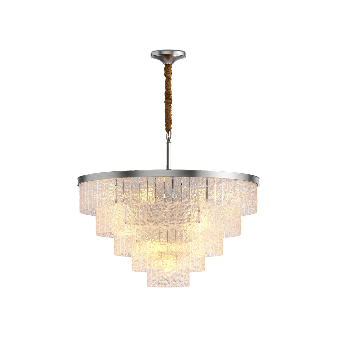 Kadmos - Copper and Glass Geometric Chandelier