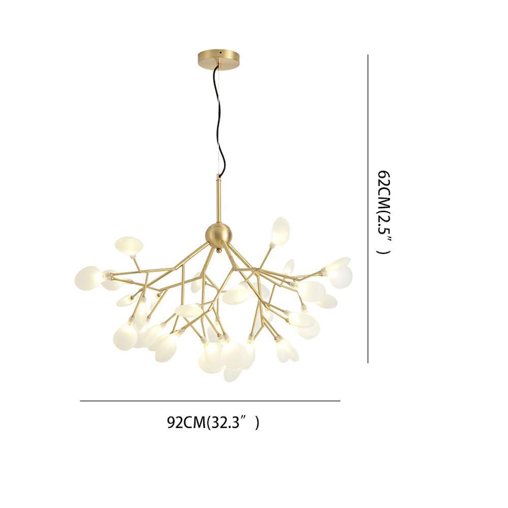 Bion - Brass and Glass 45-Light Sputnik Chandelier
