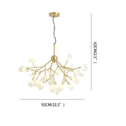 Bion - Brass and Glass 45-Light Sputnik Chandelier