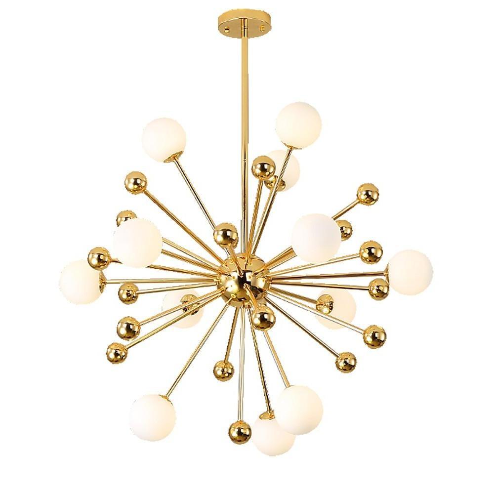 Aiolos - Gold Glass Globe Sputnik Chandelier