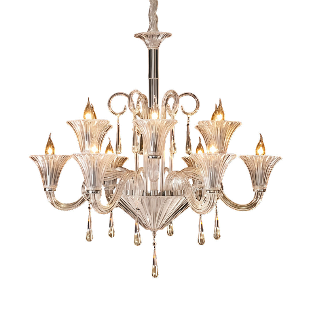 Hylas - French Glass Globe Chandelier