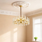 Euphrosyne - Brass and Glass Modern Chandelier