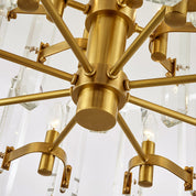 Euphrosyne - Brass and Glass Modern Chandelier