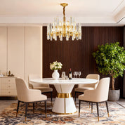 Euphrosyne - Brass and Glass Modern Chandelier