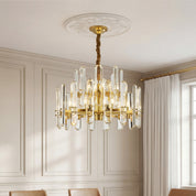 Euphrosyne - Brass and Glass Modern Chandelier
