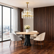 Euphrosyne - Brass and Glass Modern Chandelier