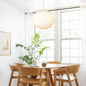 Chandelierias-Contemporary Bubble Silk Pendant Light-Pendant-Ball-