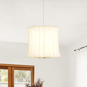 Chandelierias-Contemporary Bubble Silk Pendant Light-Pendant-Drum-