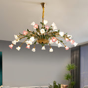 Arete - Vintage Glass Floral Chandelier