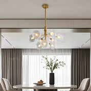 Cassia - Solid Copper Glass Ball Chandelier