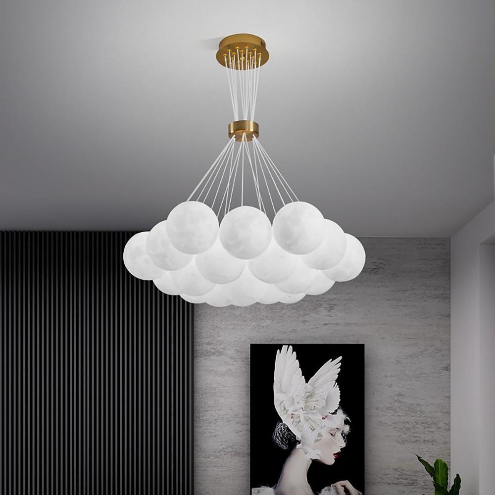 Chrysippos - Cascading Globe Cluster Chandelier