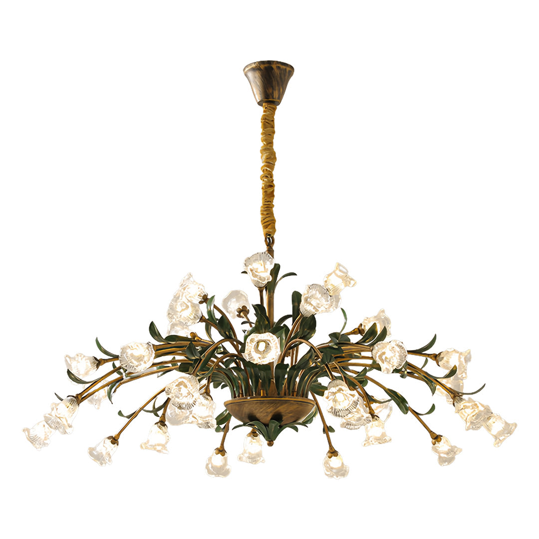 Arete - Vintage Glass Floral Chandelier
