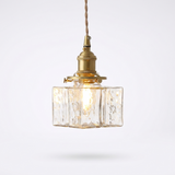 Aurelia - Jewel Glass Brass Pendant Light