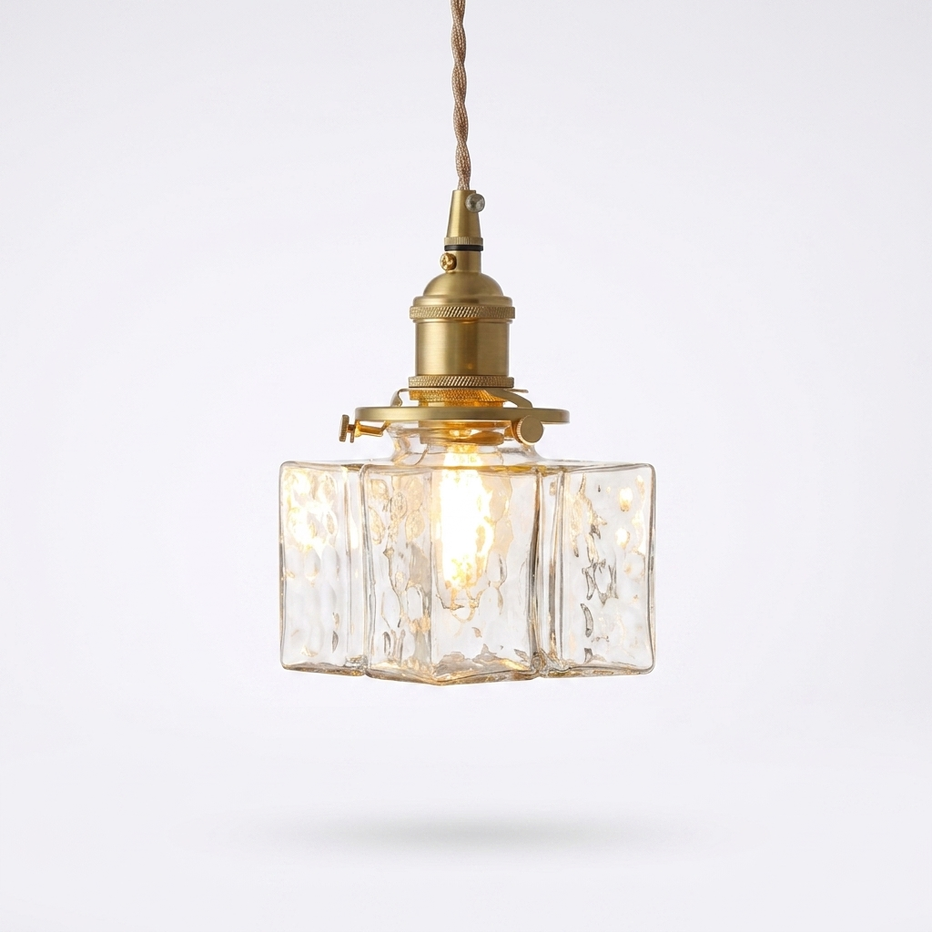 Aurelia - Jewel Glass Brass Pendant Light