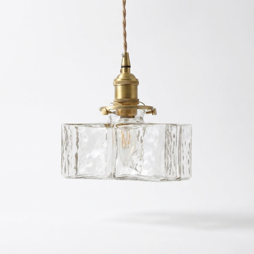 Aurelia - Jewel Glass Brass Pendant Light