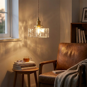 Aurelia - Jewel Glass Brass Pendant Light