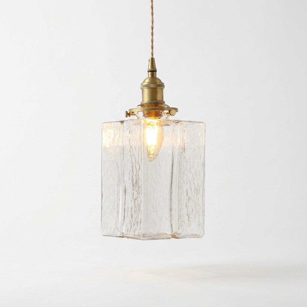 Aurelia - Jewel Glass Brass Pendant Light