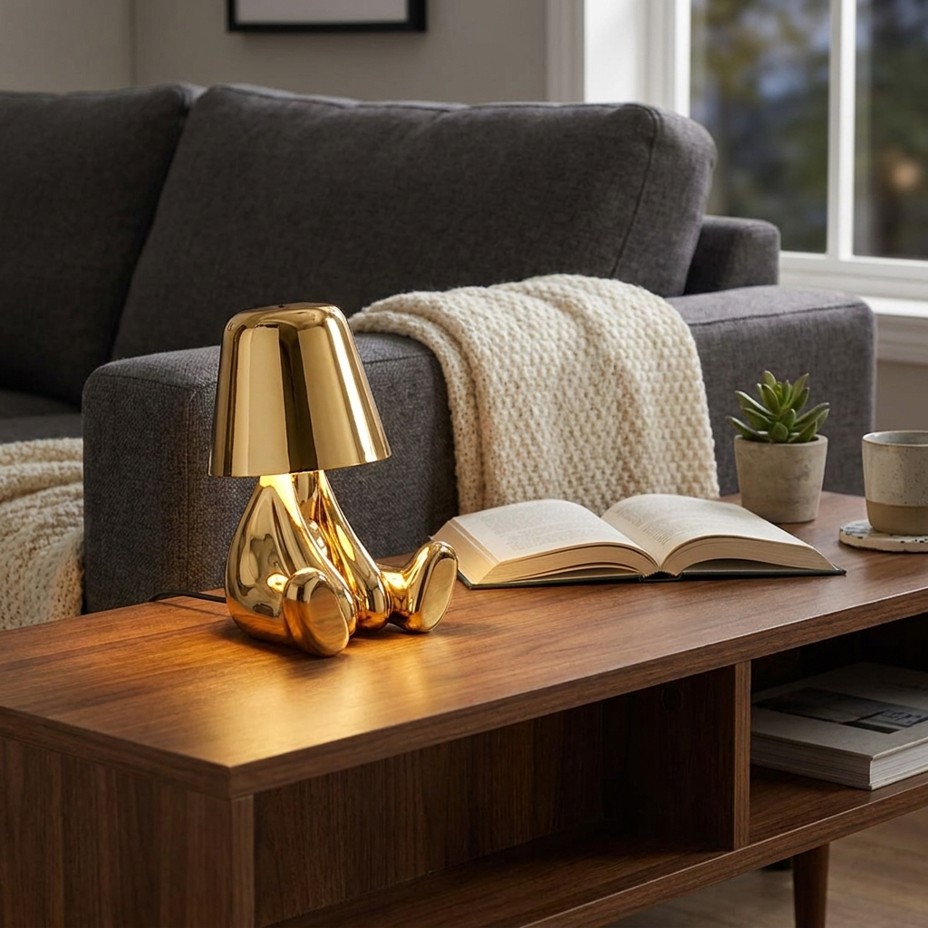 Dion - Little Golden Figure Table Lamp