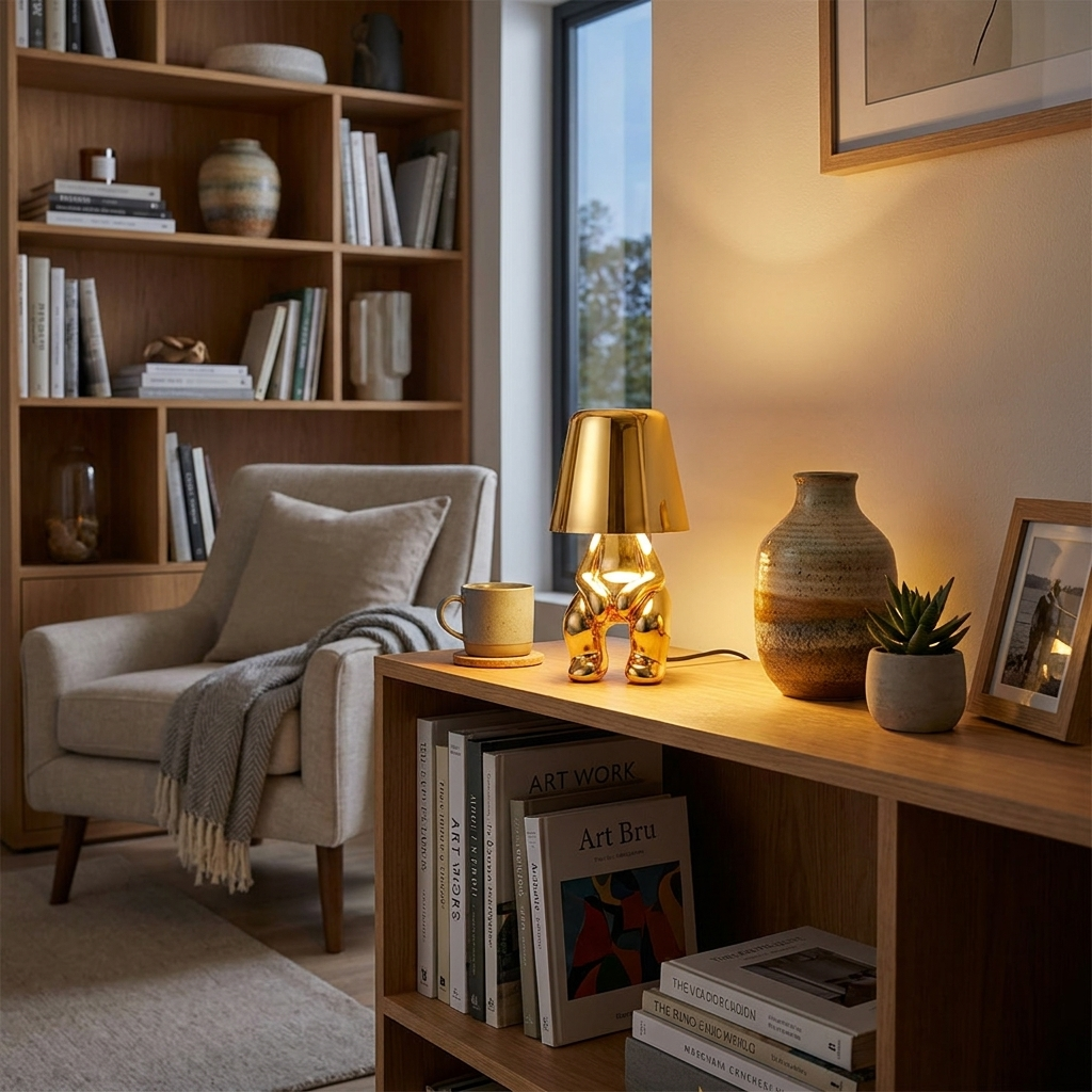 Dion - Little Golden Figure Table Lamp